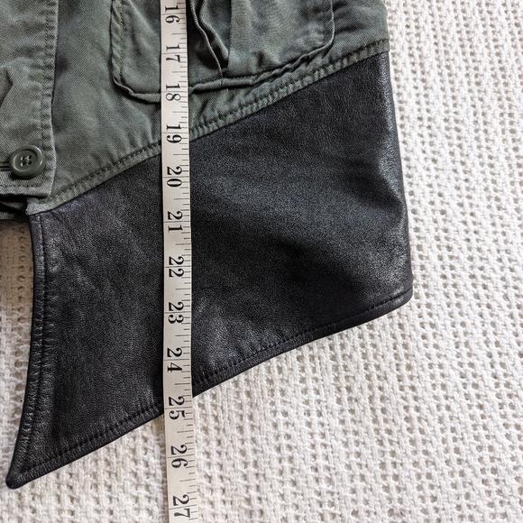 Dakota Collective Women's Jacket Green Women's Medium Button Front Shell Tencel - Picture 8 of 10